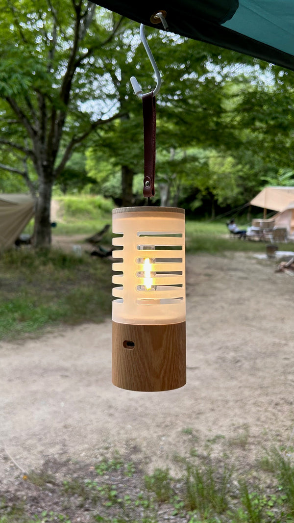 【 SALE 】FIELD SEVEN ( フィールドセブン ) キャンピングウッドライト | 充電式 LED ランタン