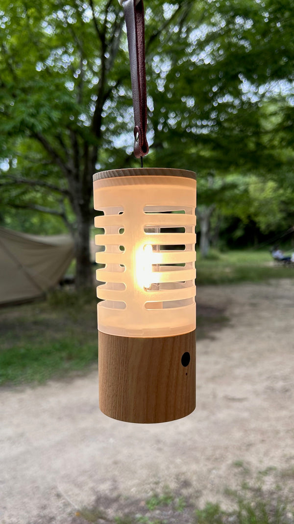 【 SALE 】FIELD SEVEN ( フィールドセブン ) キャンピングウッドライト | 充電式 LED ランタン