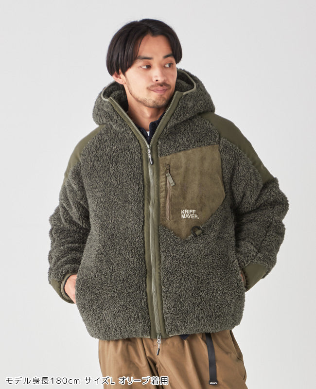 クリフメイヤー KRIFF MAYER1644011 [ストレッチツイル ナロークライミングパンツ ブラック Mサイズ] KRIFF (KRIFF ストレッチ デニムナロークライミングパンツ クリフメイヤー[公式] ）シャギーボアフードジャケット