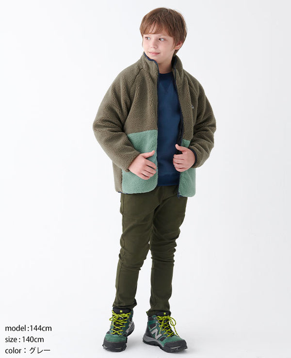 【 SALE 】KRIFF MAYER( クリフメイヤー )シープボアジャケット KIDS 2327823K