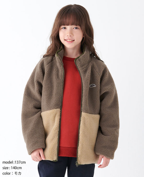 【 SALE 】KRIFF MAYER( クリフメイヤー )シープボアジャケット KIDS 2327823K