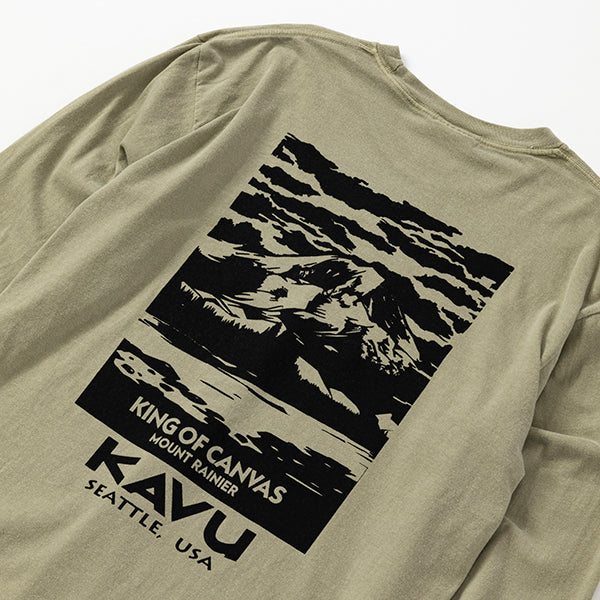 【 SALE 】KAVU ( カブー ) メンズ レイニア ロングスリーブTシャツ ( コンフォートカラー )