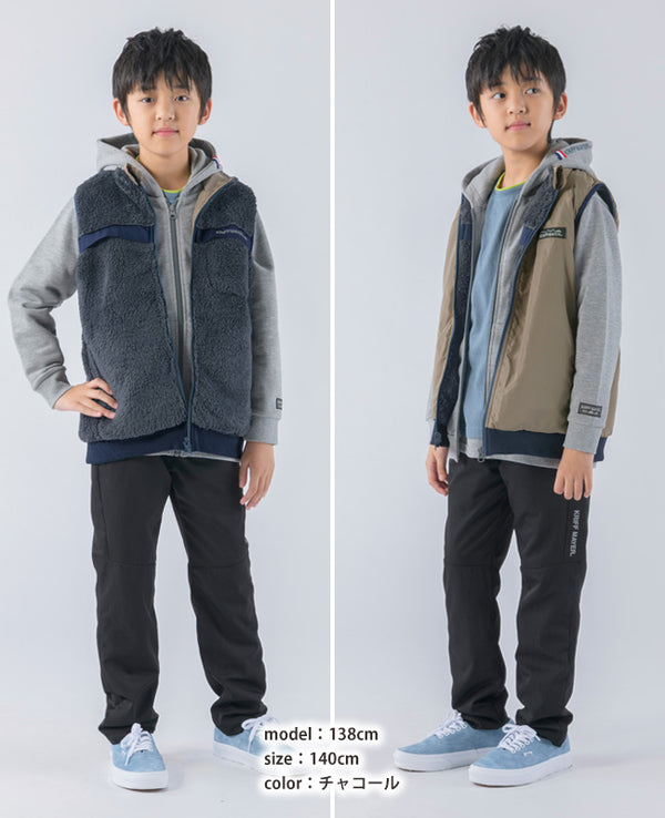 KRIFF MAYER( クリフメイヤー )ひっくりボアベスト KIDS 2317819K