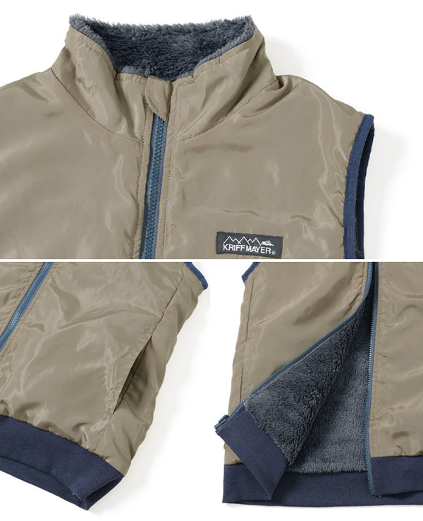 KRIFF MAYER( クリフメイヤー )ひっくりボアベスト KIDS 2317819K