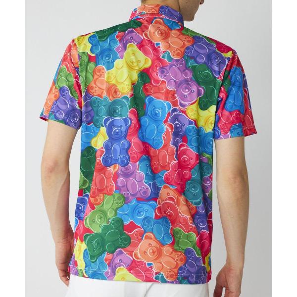 LOUDMOUTH ( ラウドマウス ) メンズ プレミアムカノコ柄 半袖シャツ ゴルフ | ゴルフトップス | トップス | 半袖 | シャツ | アウトドア | 774600 | 柄シャツ 吸汗速乾, UV