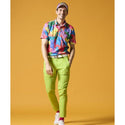 LOUDMOUTH ( ラウドマウス ) メンズ プレミアムカノコ柄 半袖シャツ ゴルフ | ゴルフトップス | トップス | 半袖 | シャツ | アウトドア | 774600 | 柄シャツ 吸汗速乾, UV