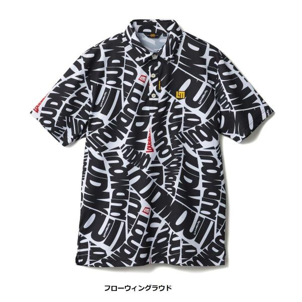 LOUDMOUTH ( ラウドマウス ) メンズ プレミアムカノコ柄 半袖シャツ ゴルフ | ゴルフトップス | トップス | 半袖 | シャツ | アウトドア | 774600 | 柄シャツ 吸汗速乾, UV