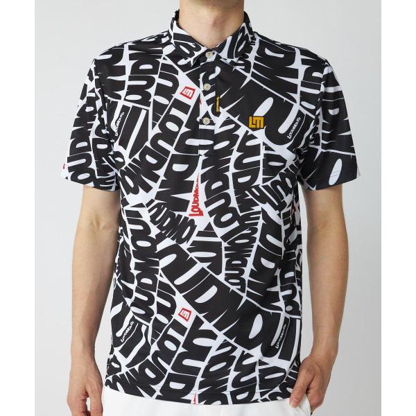 LOUDMOUTH ( ラウドマウス ) メンズ プレミアムカノコ柄 半袖シャツ ゴルフ | ゴルフトップス | トップス | 半袖 | シャツ | アウトドア | 774600 | 柄シャツ 吸汗速乾, UV
