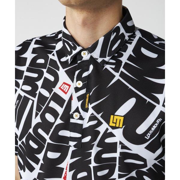 LOUDMOUTH ( ラウドマウス ) メンズ プレミアムカノコ柄 半袖シャツ ゴルフ | ゴルフトップス | トップス | 半袖 | シャツ | アウトドア | 774600 | 柄シャツ 吸汗速乾, UV