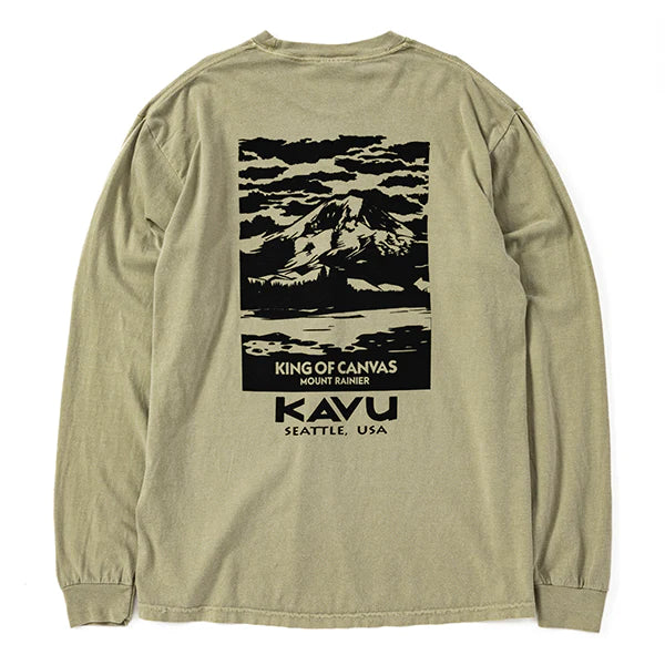 【 SALE 】KAVU ( カブー ) メンズ レイニア ロングスリーブTシャツ ( コンフォートカラー )