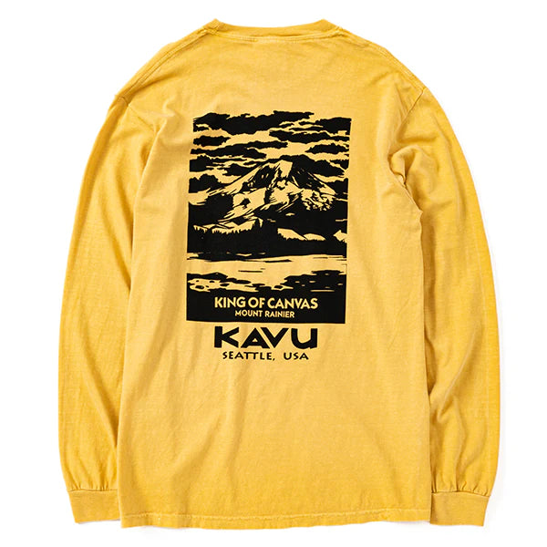 【 SALE 】KAVU ( カブー ) メンズ レイニア ロングスリーブTシャツ ( コンフォートカラー )