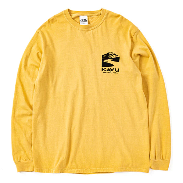 【 SALE 】KAVU ( カブー ) メンズ レイニア ロングスリーブTシャツ ( コンフォートカラー )
