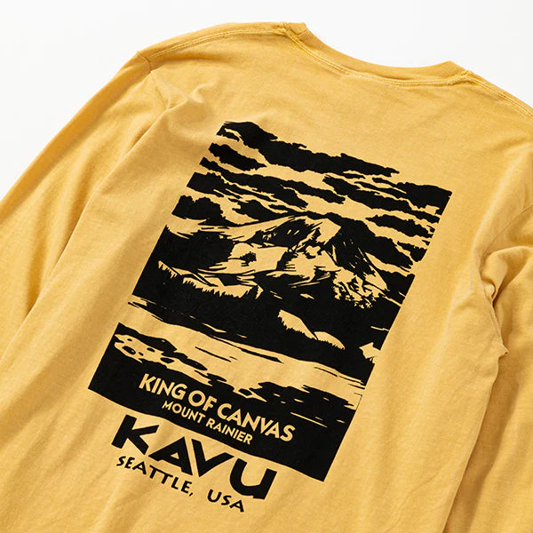 【 SALE 】KAVU ( カブー ) メンズ レイニア ロングスリーブTシャツ ( コンフォートカラー )