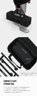 KZM OUTDOOR( カズミ アウトドア ) フィールドトップテーブル Sサイズ 折りたたみ 3段階 コンパクト 収納 アウトドア キャンプ 収納袋 K23T3U02