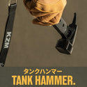 KZM OUTDOOR( カズミ アウトドア )TANK HAMMER タンクハンマー ペグハンマー ペグ抜き 鋳鉄 持ちやすい キャンプ アウトドア  K22T3F05