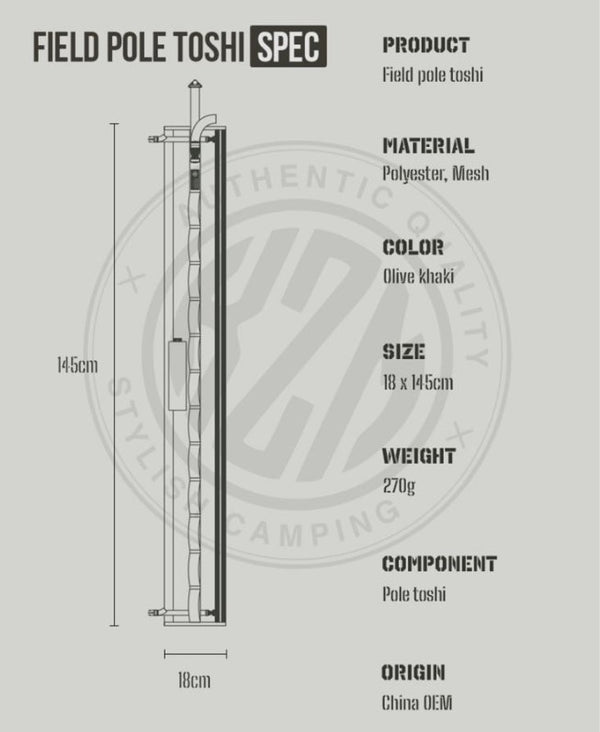 KZM OUTDOOR( カズミ アウトドア )  フィールドポールTOSHI キャンプ  フィール ドポール トッシュ  |キャンプ用品 | キャンプ | アウトドア | フィールド | マルチポール K23T3F01
