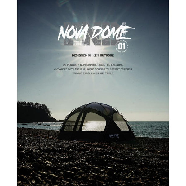 KZM OUTDOOR( カズミ アウトドア )カズミ ワイルド ノヴァ ドーム テント 4〜5人用 フルクローズ アウトドア 耐水 防水 600mm メッシュ 窓 K241T3T03