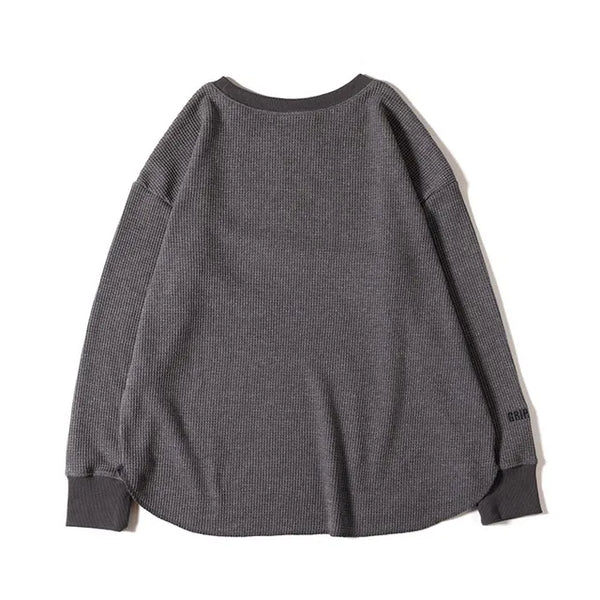 GRIP SWANY( グリップスワニー )W’S WAFFLE LONG SLEEVE TEE / CHARCOAL GRAY GSW-28