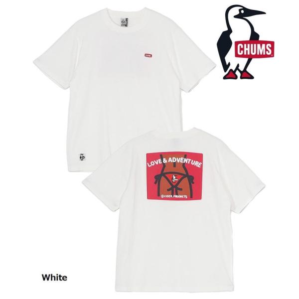 CHUMS ( チャムス ) かせきさいだぁ ヒップTシャツ | トップス | Tシャツ | シャツ | 半袖 | 夏服 | ホワイト | ウェア | トップス | ワンポイント | 刺繍 | CH01-2554 | コットン | バックプリント