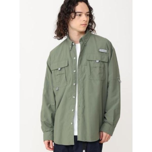 【 SALE 】Columbia ( コロンビア ) バハマII ロングスリーブシャツ シャツ | 長袖 | 長袖シャツ | クラシカルテイスト | 人気 | ロールアップ | メンズ | トップス | キャンプ | アウトドア