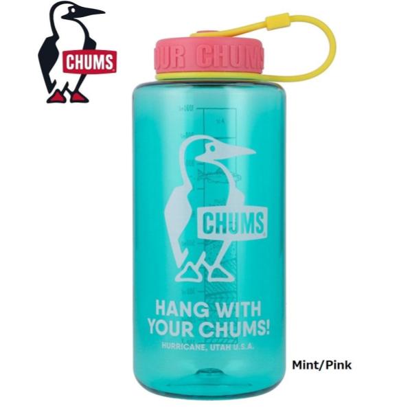 CHUMS ( チャムス ) ブービーボトル1000ml | 食器 | キッチン用品 | 水筒 | 耐熱性 | 耐久性 | 食洗機OK | アウトドア | キャンプ | レジャー | 持ち運び | 1000ml | CH62-2125 | ボトル | 目盛り付 | ちゃむす