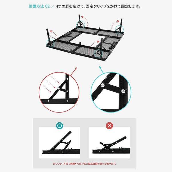 KZM OUTDOOR( カズミ アウトドア )OPTIMUS焚火台テーブル テーブル アウトドア キャンプテーブル 焚火台 おしゃれ スチール グリル 折り畳み式 バーベキュー キャンプ用品 (kzm-k22t3u04)