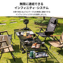 KZM OUTDOOR( カズミ アウトドア )アイアンメッシュ BBQ ローテーブル アウトドアテーブル 折りたたみ キャンプ アウトドア 机 軽量 バーベキュー キャンプ用品 (kzm-k20t3u006)