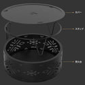 KZM OUTDOOR( カズミ アウトドア )サークルディライトMX ストーブ 焚き火台 焚火台 たき火 焚火グリル バーベキュー コンロ ソロキャンプ アウトドア キャンプ用品 (kzm-k21t3g02)