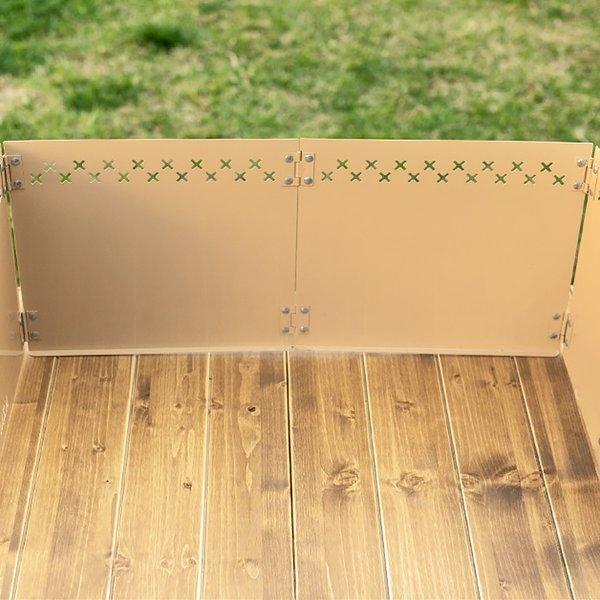 KZM OUTDOOR( カズミ アウトドア )ウインドシールド S 風避け コンロ バーナー ウィンドシールド ウィンドスクリーン 防風 風防 仕切り キャンプ アウトドア キャンプ用品 (kzm-k21t3k04)