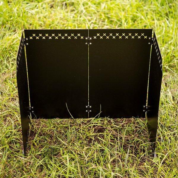 KZM OUTDOOR( カズミ アウトドア )ウインドシールド L 風避け コンロ バーナー ウィンドシールド ウィンドスクリーン 防風 風防 仕切り キャンプ アウトドア キャンプ用品 (kzm-k21t3k05)