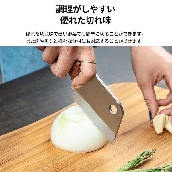 KZM OUTDOOR( カズミ アウトドア )ポケットクリーバー キャンプ 中華包丁 小型 料理 ナイフ 包丁 調理器具 ミニ キャンプ飯 アウトドア キャンプ用品 (kzm-k21t3k09)