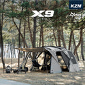 KZM OUTDOOR( カズミ アウトドア )X9 テント 大型テント ファミリー キャノピー 防水 撥水 家族 4〜5人用 おしゃれ キャンプ アウトドア キャンプ用品 4人用 5人用 (kzm-k221t3t12)