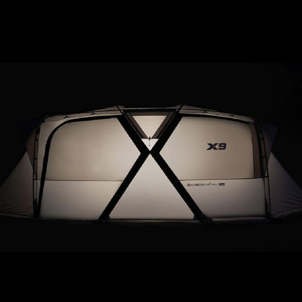 KZM OUTDOOR( カズミ アウトドア )X9 テント 大型テント ファミリー キャノピー 防水 撥水 家族 4〜5人用 おしゃれ キャンプ アウトドア キャンプ用品 4人用 5人用 (kzm-k221t3t12)