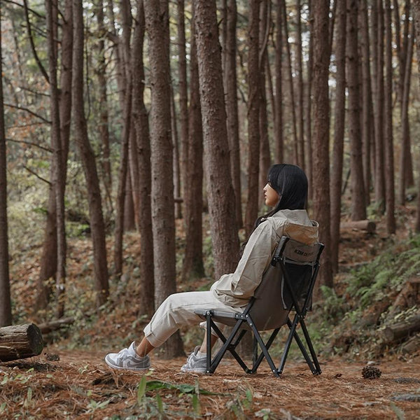 KZM OUTDOOR( カズミ アウトドア )ニノミニリラックスチェア キャンプ椅子 アウトドア チェア コンパクト おしゃれ メッシュポケット ベルクロ 軽量 折りたたみ キャンプ用品 (kzm-k22t1c04)