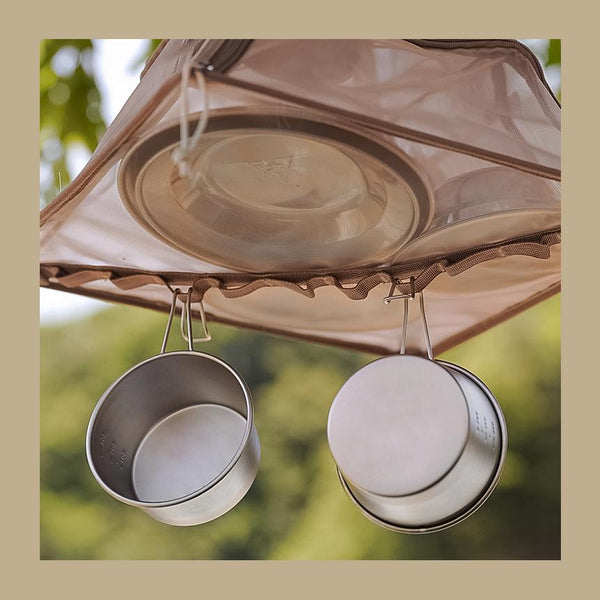 KZM OUTDOOR( カズミ アウトドア )ツリードライヤーネット ドライネット ハンギング 乾燥ネット 食器乾燥 吊り下げ 折りたたみ アウトドア キャンプ用品 (kzm-k22t3k08)