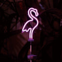 DULTON(ダルトン)SOLAR NEON LIGHT FLAMINGO/ソーラー ネオン ライト フラミンゴ