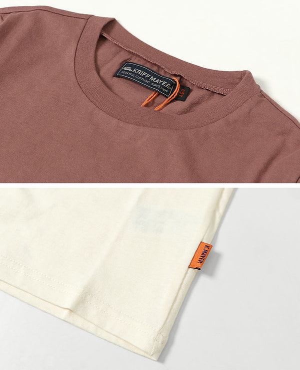 KRIFF MAYER(クリフメイヤー)KIDSキャンプラビットロゴTEE 2237826K