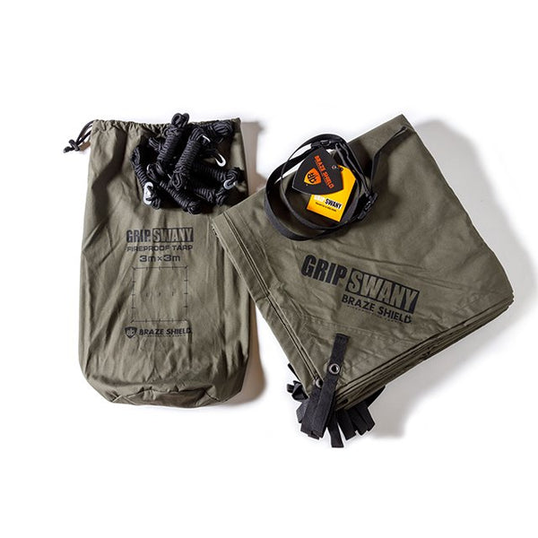 GRIP SWANY(グリップスワニー)FIREPROOF GS TARP / OLIVE GST-02