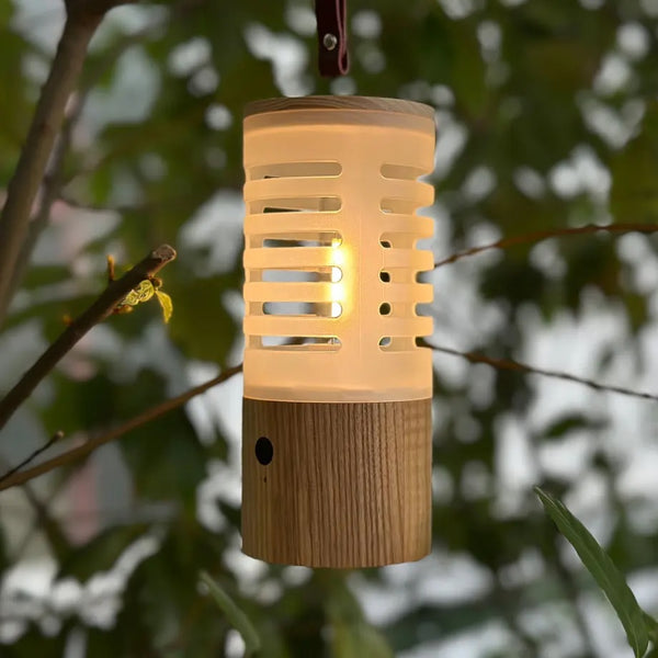 【 SALE 】FIELD SEVEN ( フィールドセブン ) キャンピングウッドライト | 充電式 LED ランタン