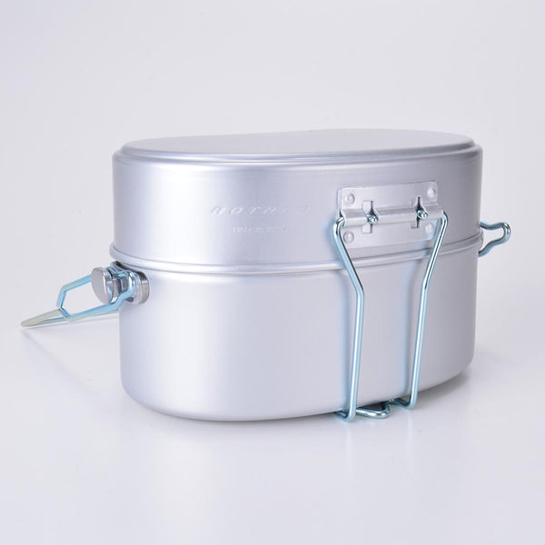 Rothco ( ロスコ ) 戦闘飯盒2型 日本製( 塗装無しSILVER ショートタイプ吊り手セット・単品 ) 41013