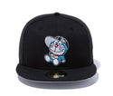 NEW ERA(ニューエラ)59FIFTY ドラえもん キャップ ブラック グレーアンダーバイザー 13546317