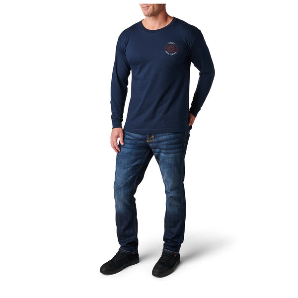 5.11(ファイブイレブン)BEER CAN SHOOTING LONG SLEEVE TEE Navy(style# 76005 )