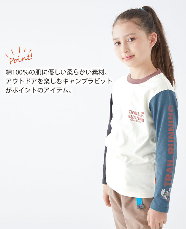 KRIFF MAYER(クリフメイヤー)KIDSキャンプラビットロゴTEE 2237826K
