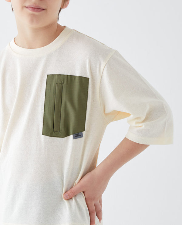 KRIFF MAYER(クリフメイヤー)KIDSゆったり6分ポケTEE  2237834K