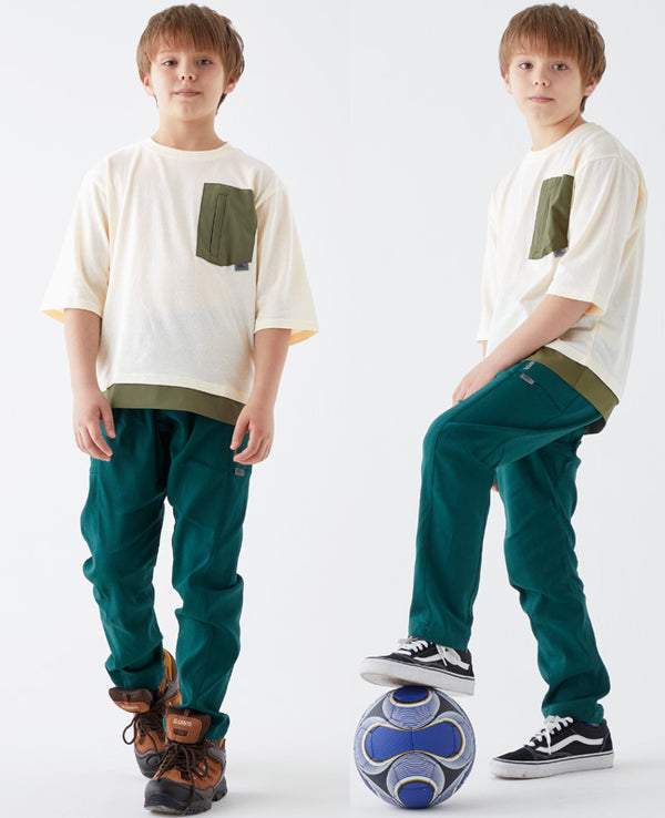 KRIFF MAYER(クリフメイヤー)KIDSゆったり6分ポケTEE  2237834K