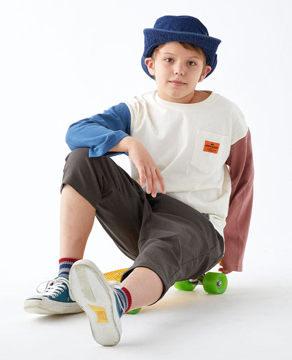 【 SALE 】 KRIFF MAYER ( クリフメイヤー ) KIDS伸びメッシュクロップド 2235126K