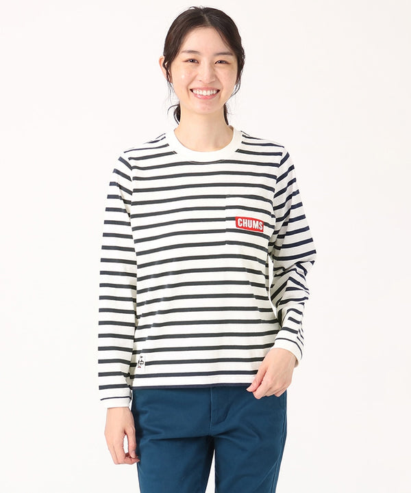 CHUMS(チャムス)チャムスロゴポケットロングスリーブTシャツ CH01-2155