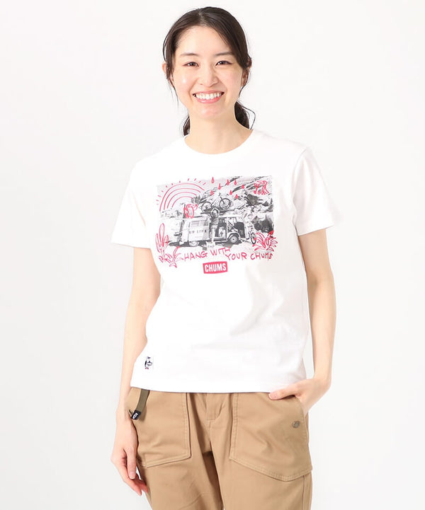 CHUMS(チャムス)ドゥードゥルフォトTシャツ CH01-2159