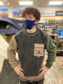 KRIFF MAYER×FIELD SEVENコラボ企画 HINOKOフリースクルーネック MULTI カジュアルトップス アメカジ アウトドアウエア ボアフリース 難燃