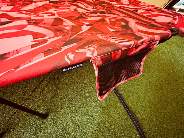 【 FIELD SEVEN | VISSELKOBE 】コラボ商品 折りたたみコット | ヴィッセル神戸 アウトドア グッズ